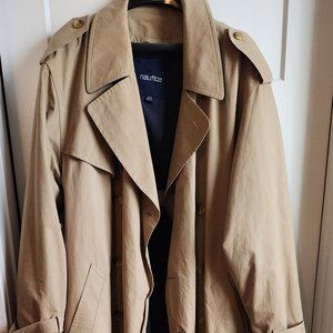 Classic Nautica Men's Lined (removable) Trenchcoat 44R